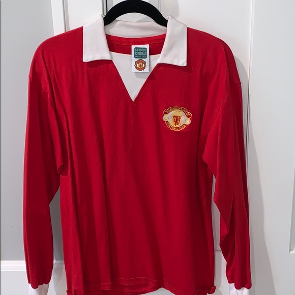 Score Draw Official Retro Shirts Old School Manchester United Jersey Poshmark